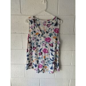 Size large floral print blouse